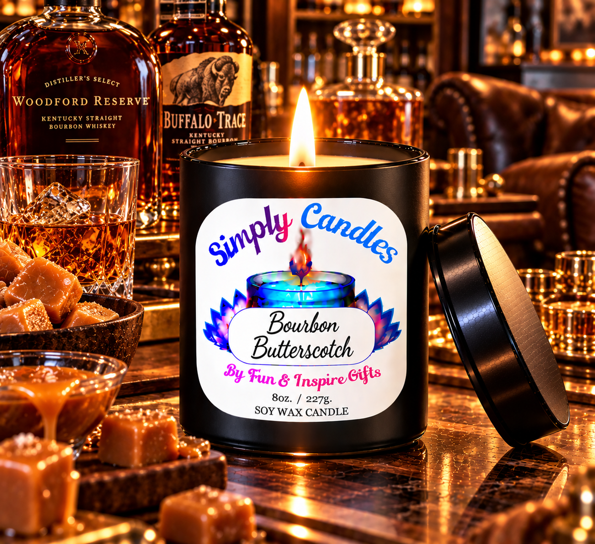 Bourbon Butterscotch Scented Candle