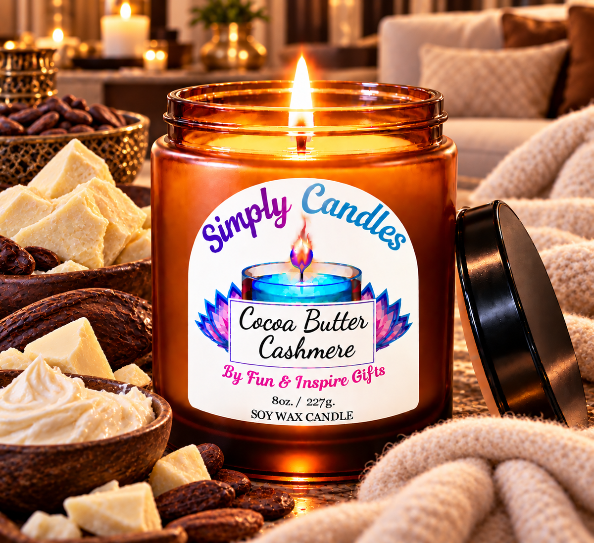Cocoa Butter Cashmere Scented Candle
