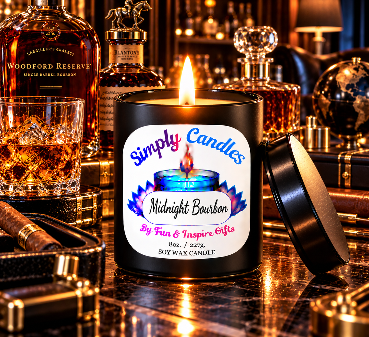 Midnight Bourbon Scented Candle