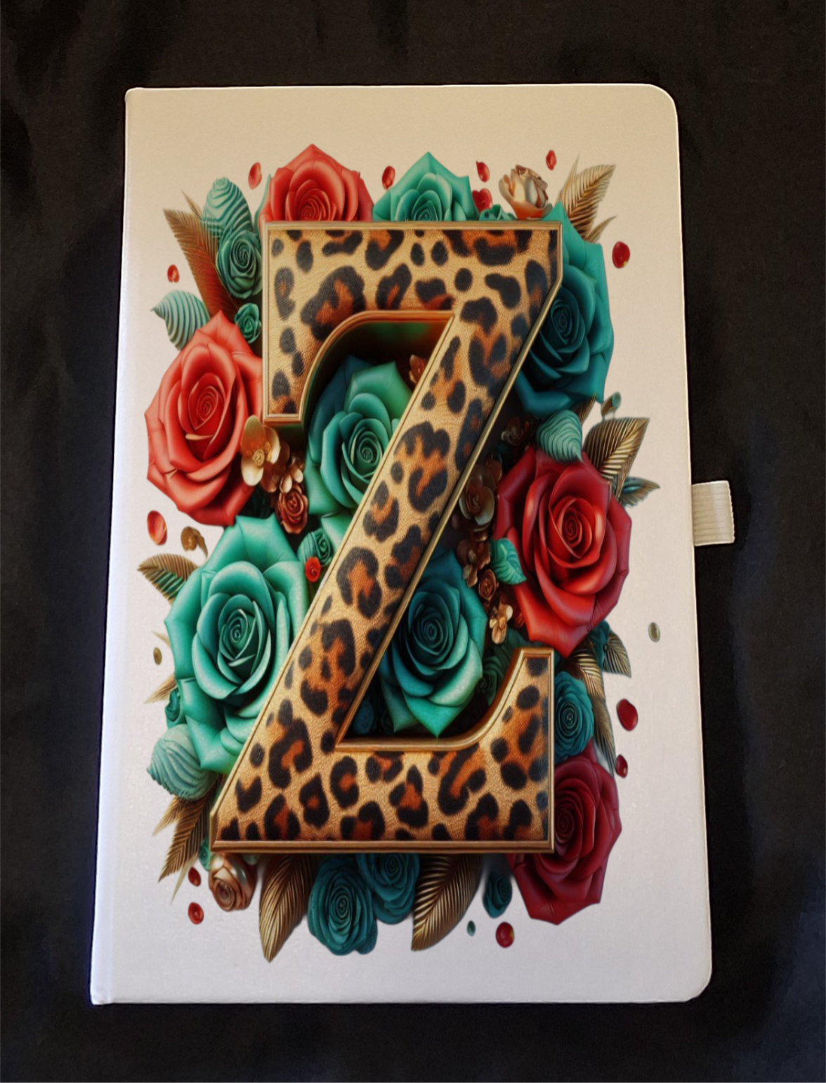 Customized Initial Faux Leather Journals