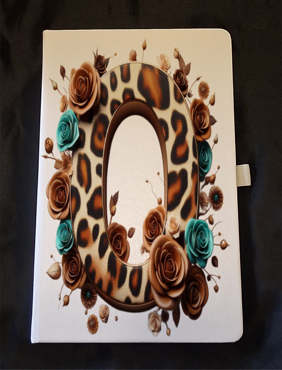 Customized Initial Faux Leather Journals