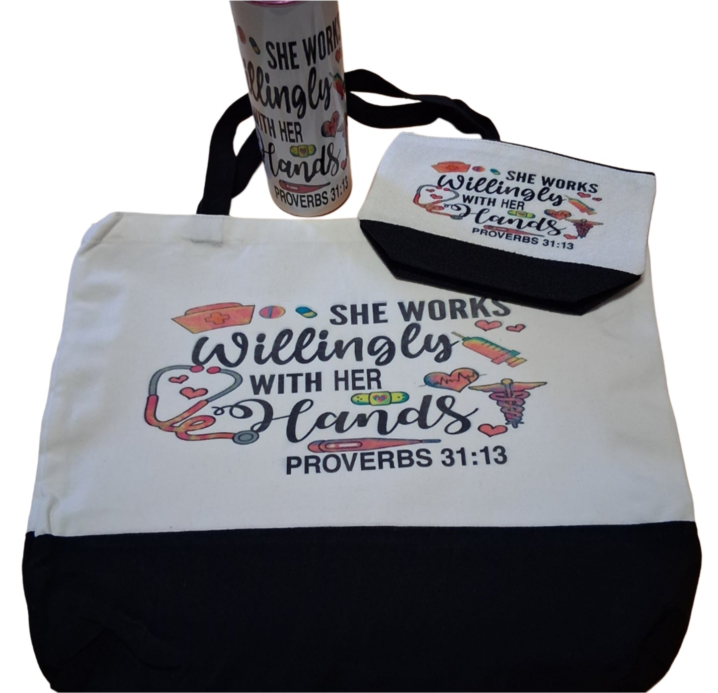 She Works Willingly With Her Hands Nurse Deluxe Gift Set