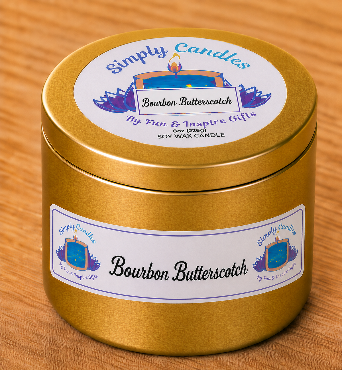 Bourbon Butterscotch Scented Candle