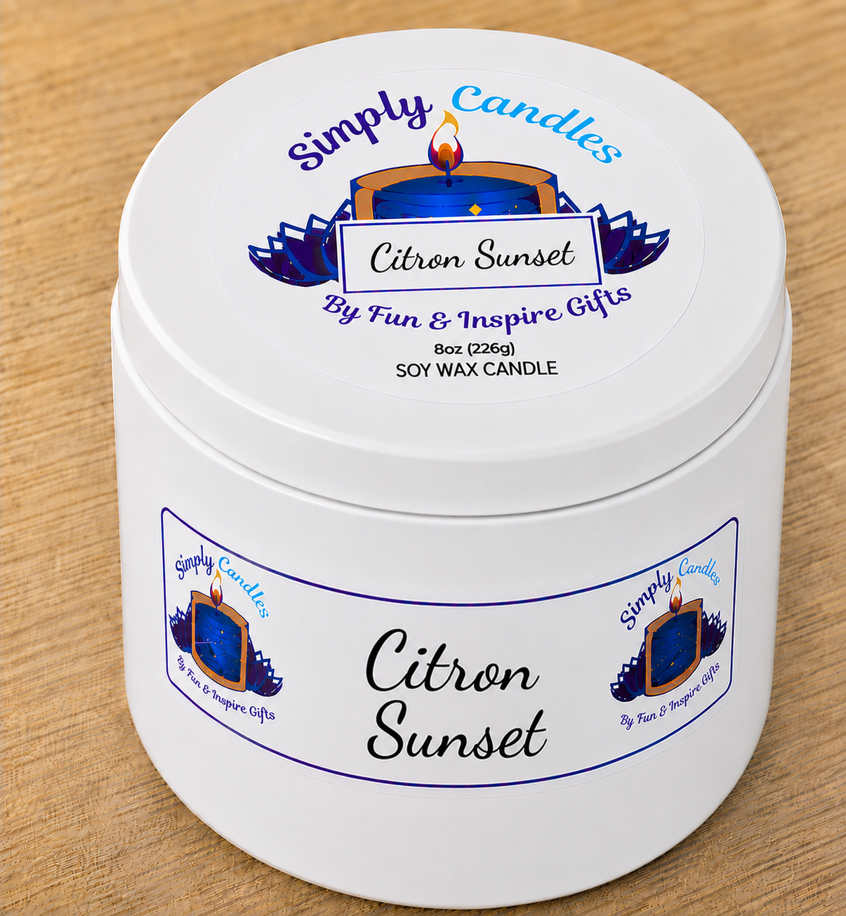 Citron Sunset Scented Candle