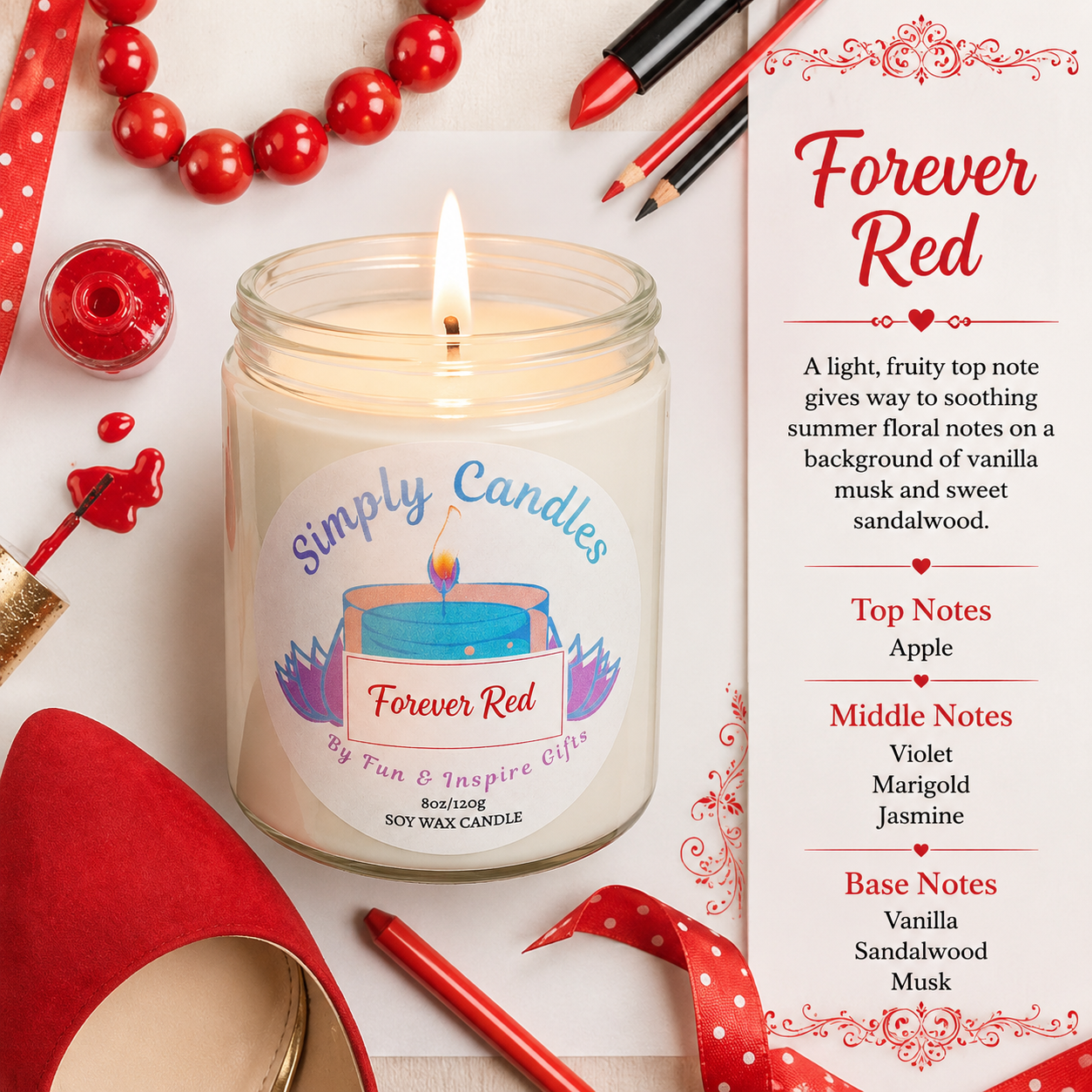 Forever Red Scented Candle