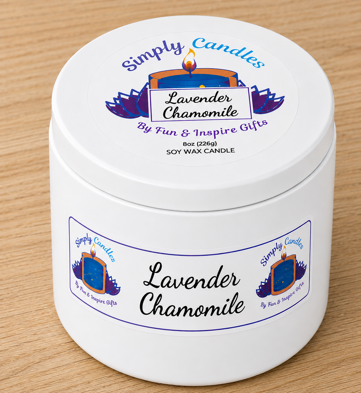 Lavender Chamomile Scented Candle