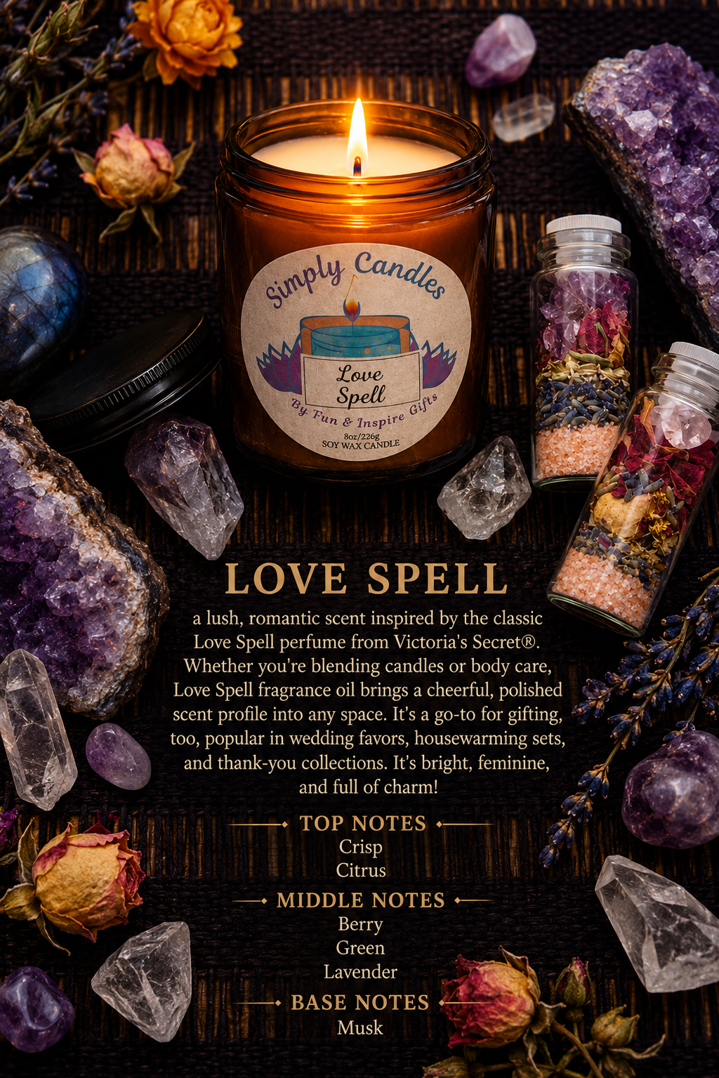 Love Spell Scented Candle