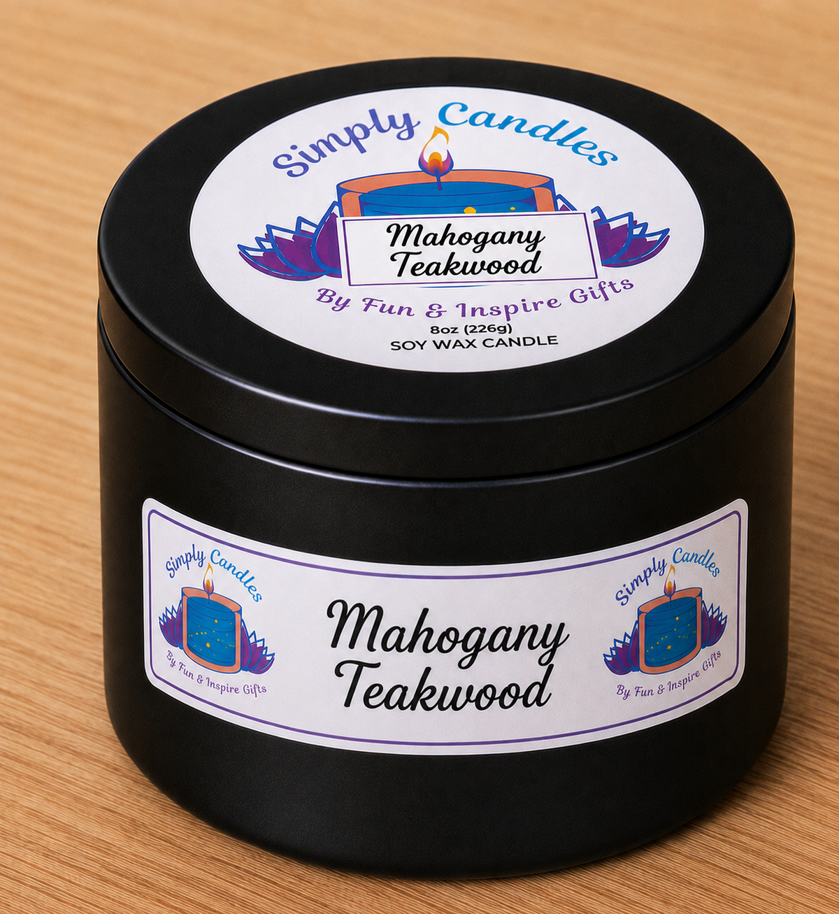 Mahogany Teakwood Scented Candle