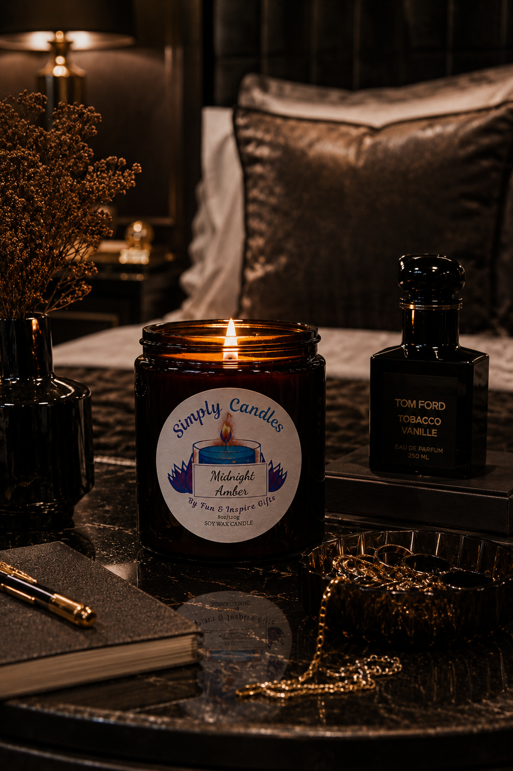 Midnight Amber Scented Candle