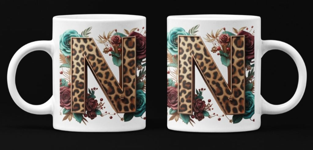Initial N Coffee Mug & Coaster Set