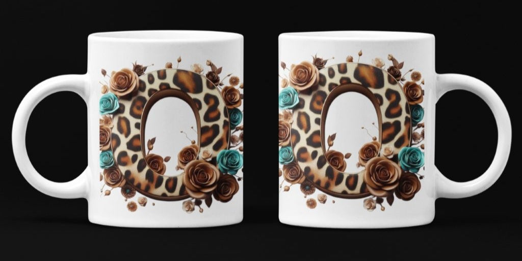 Initial O Coffee Mug & Coaster Set