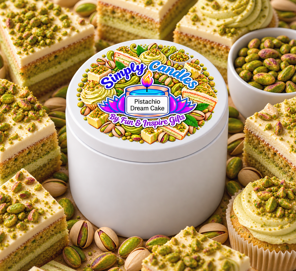 Pistachio Dream Cake Scented Candle