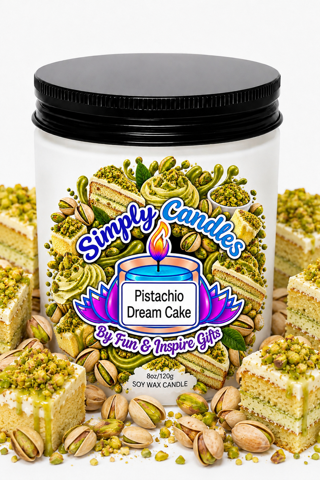Pistachio Dream Cake Scented Candle