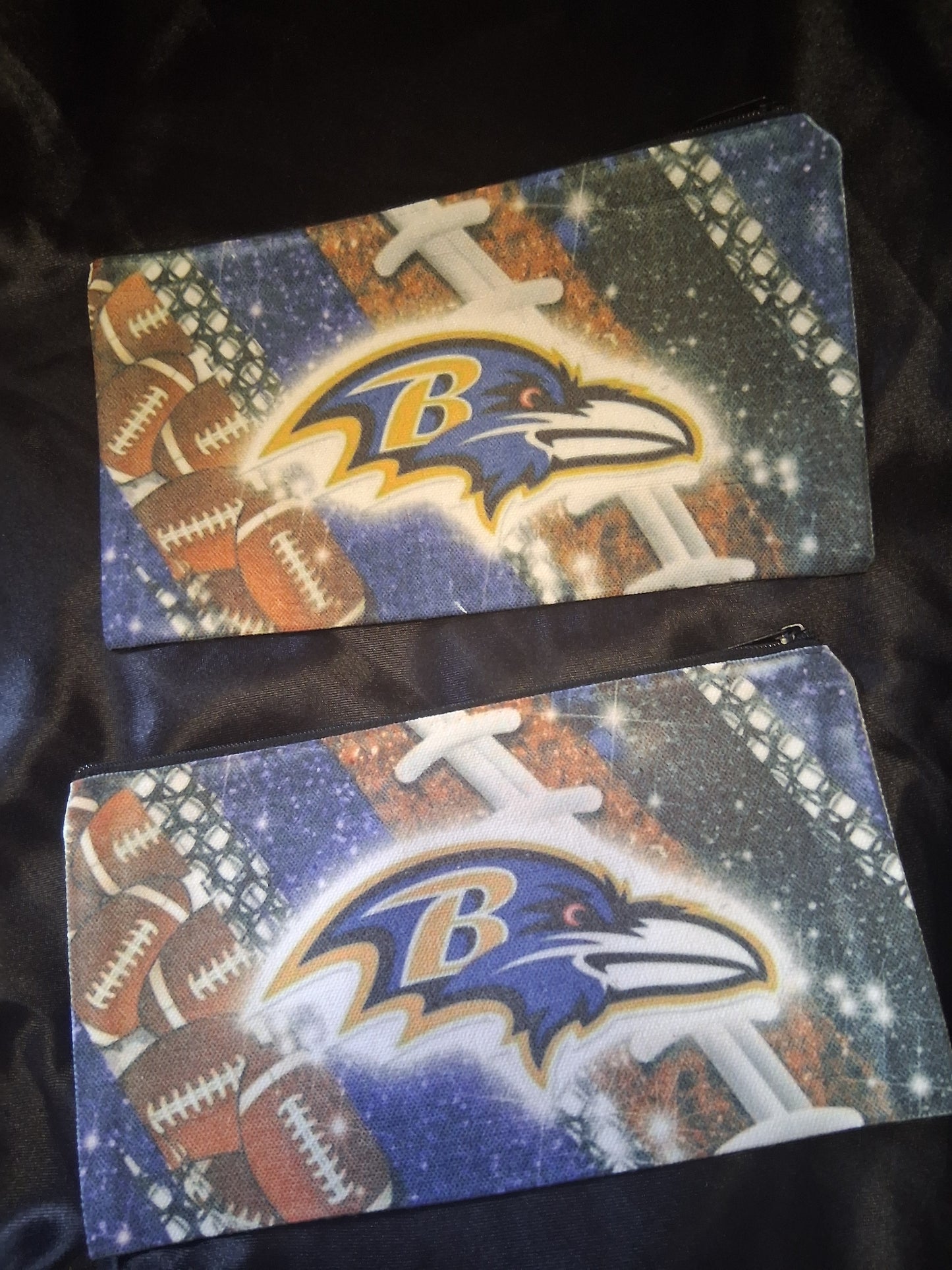 Baltimore Ravens Bird Two Piece Canvas Pouch Set