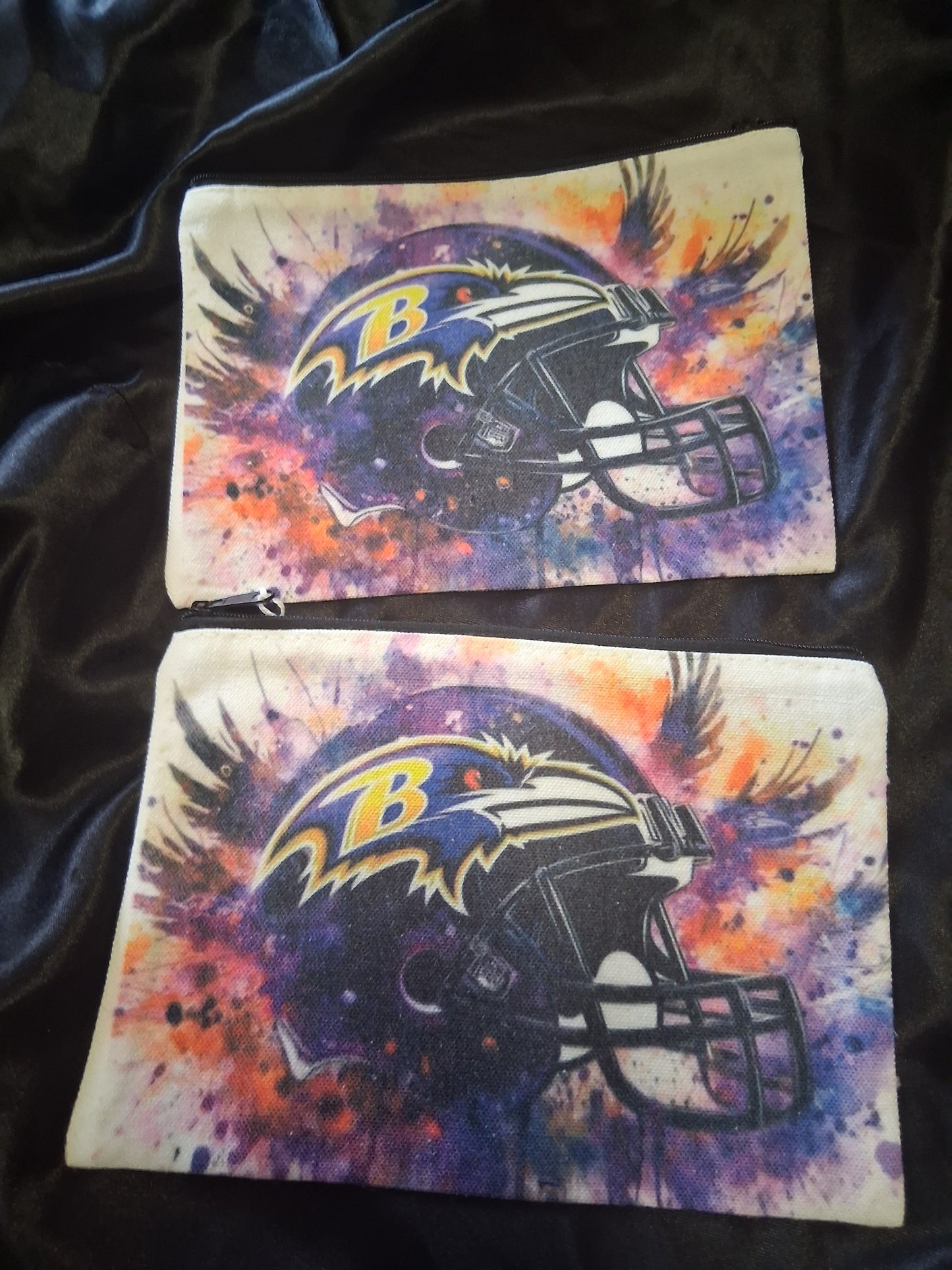 Baltimore Ravens Two Piece Canvas Pouch Set