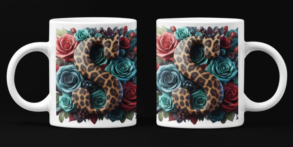 Initial S Coffee Mug & Coaster Set