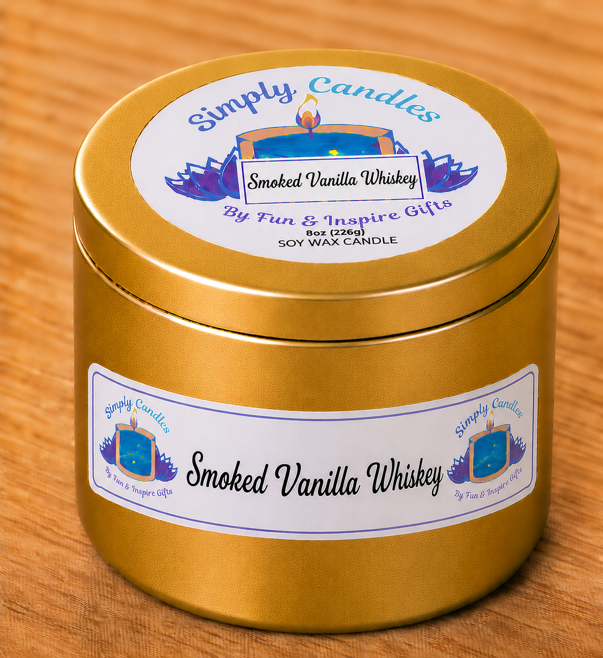 Smoked Vanilla Whiskey Scented Candle