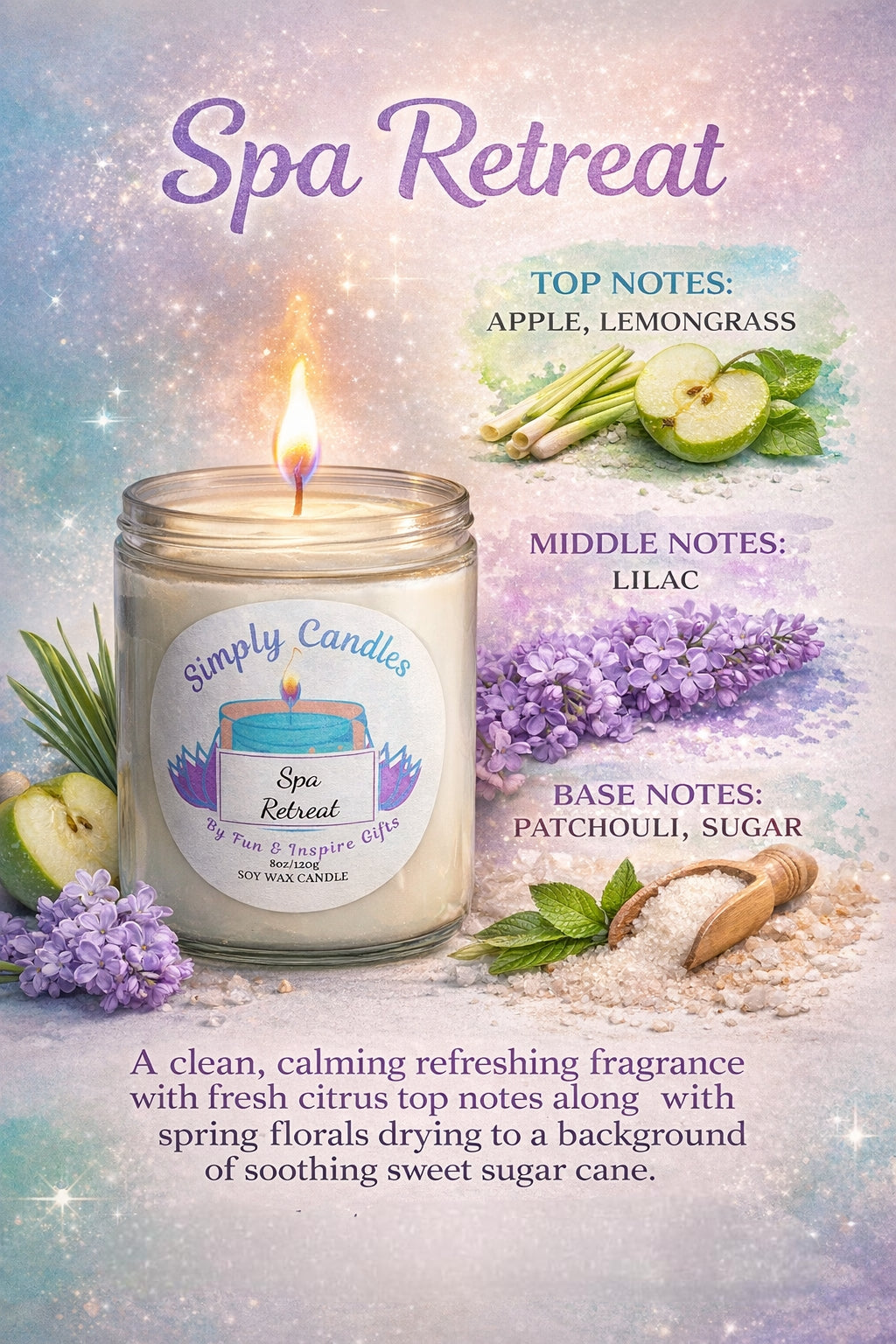 Spa Retreat Scented Candle