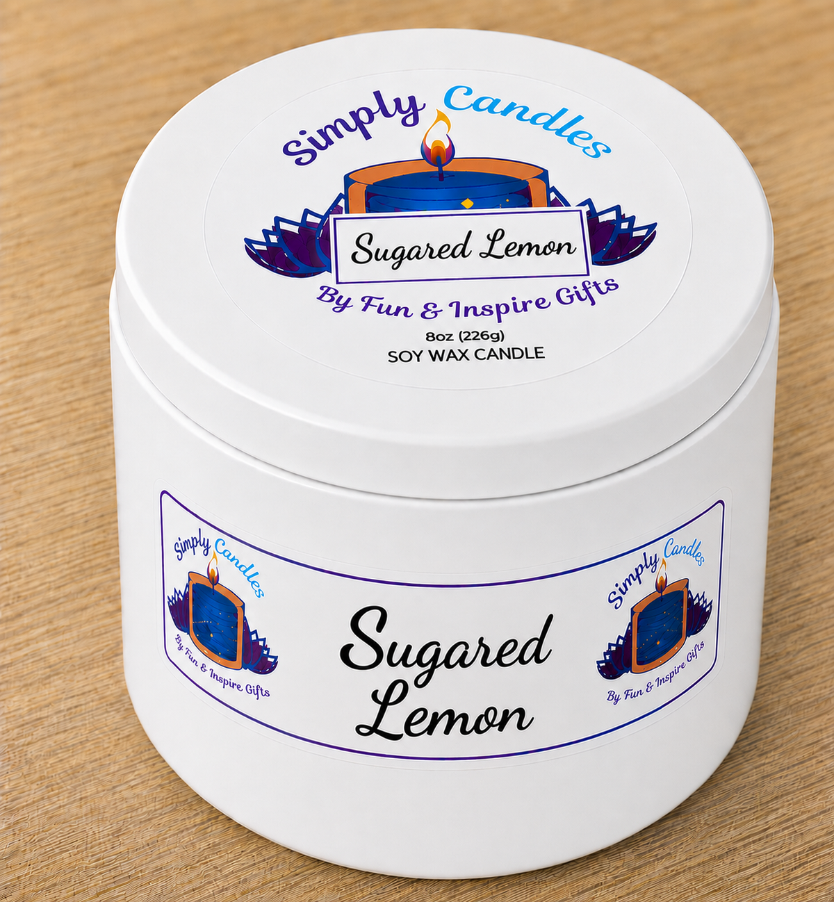 Sugared Lemon Scented Candle