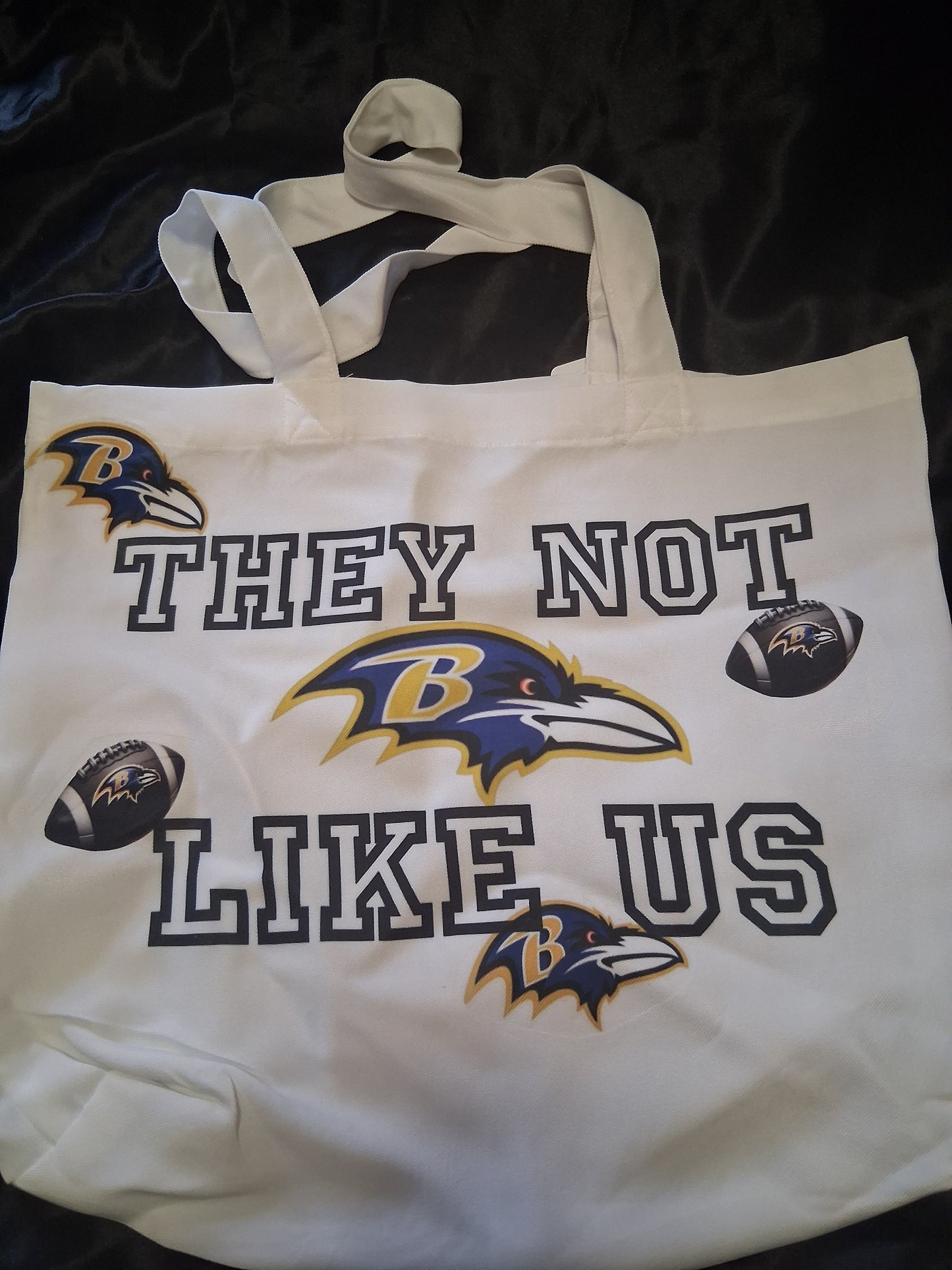 They Not Like Us Baltimore Ravens Soft Tote Bag