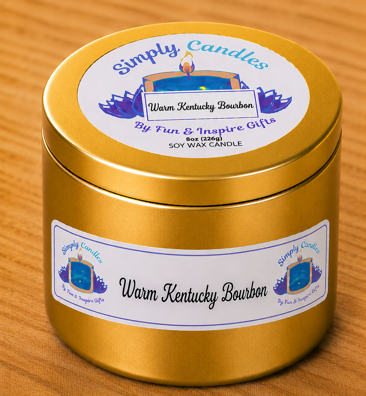 Warm Kentucky Bourbon Scented Candle