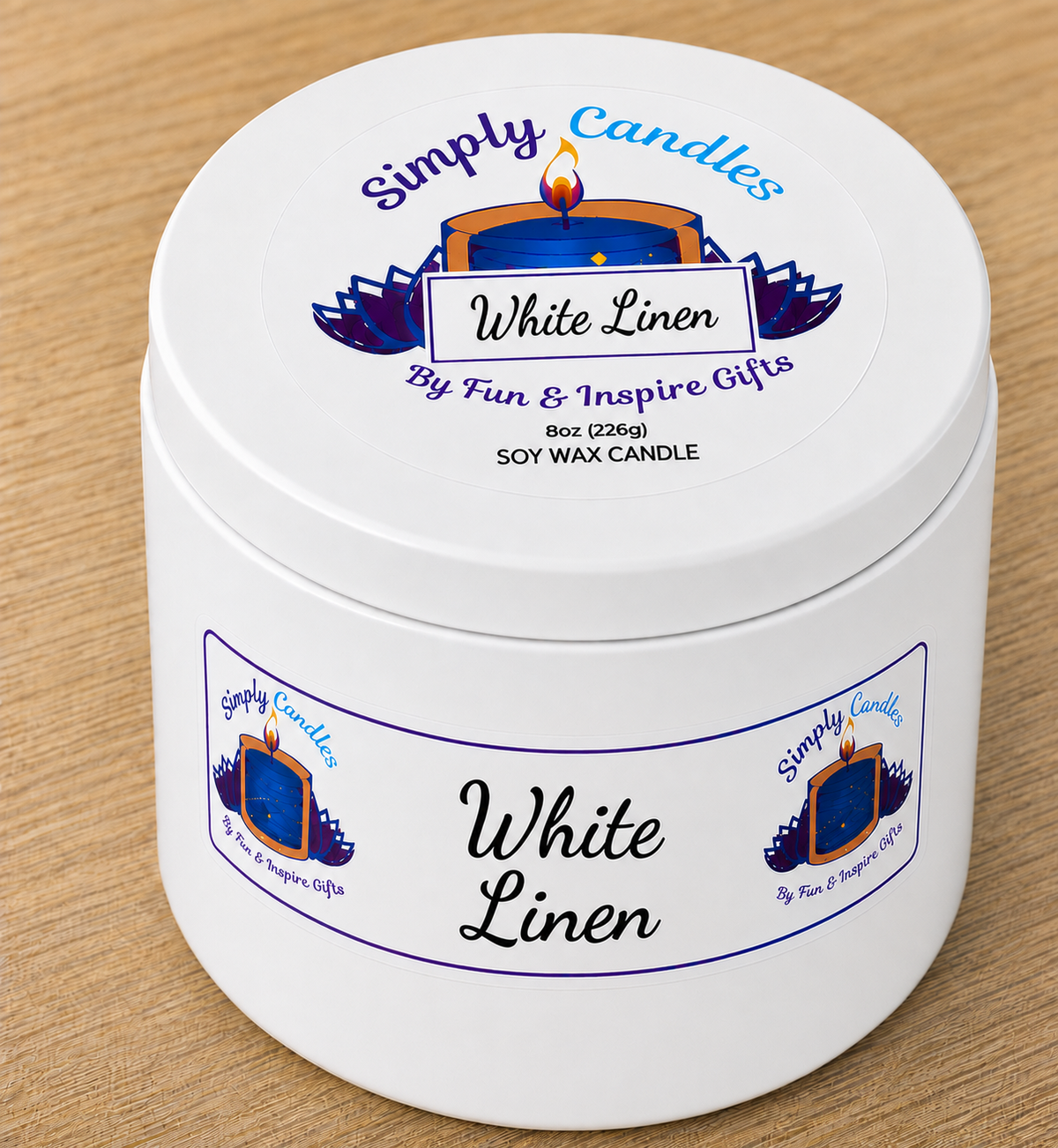 White Linen Scented Candle