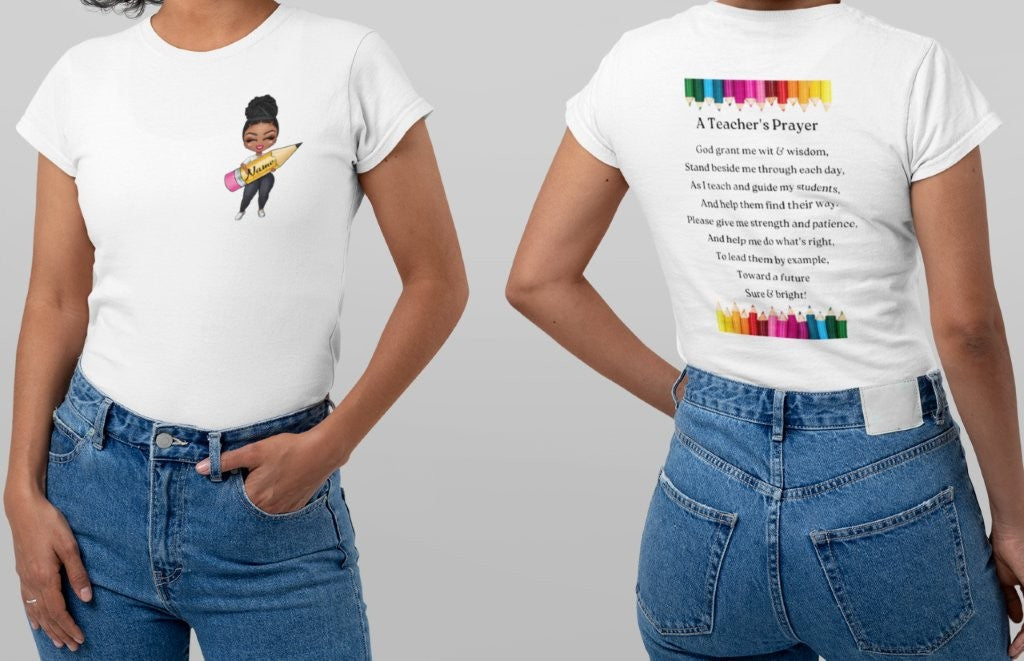 Personalized A Teachers Prayer Gift Set