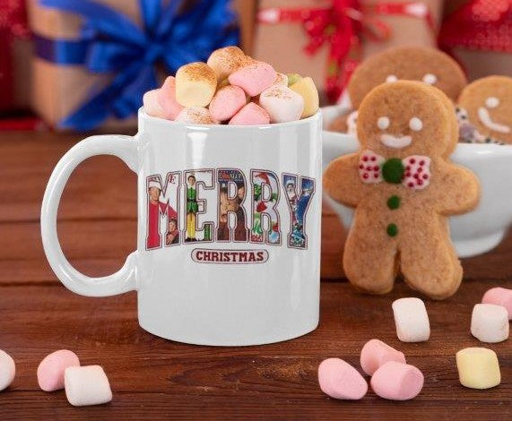 Merry Christmas Classic Movies Coffee Mug