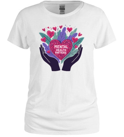 Mental Health Matters Heart Tee