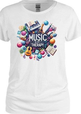 Music Is My Therapy Tee