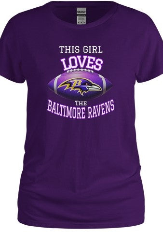 This Girl Loves the Baltimore Ravens Tee