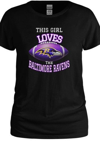 This Girl Loves the Baltimore Ravens Tee