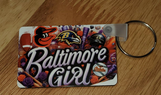 Baltimore Girl Keychain