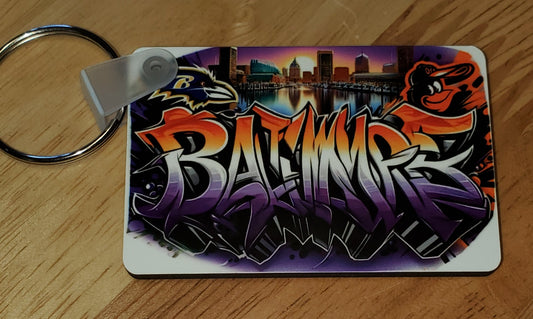 Baltimore Graffiti Keychain