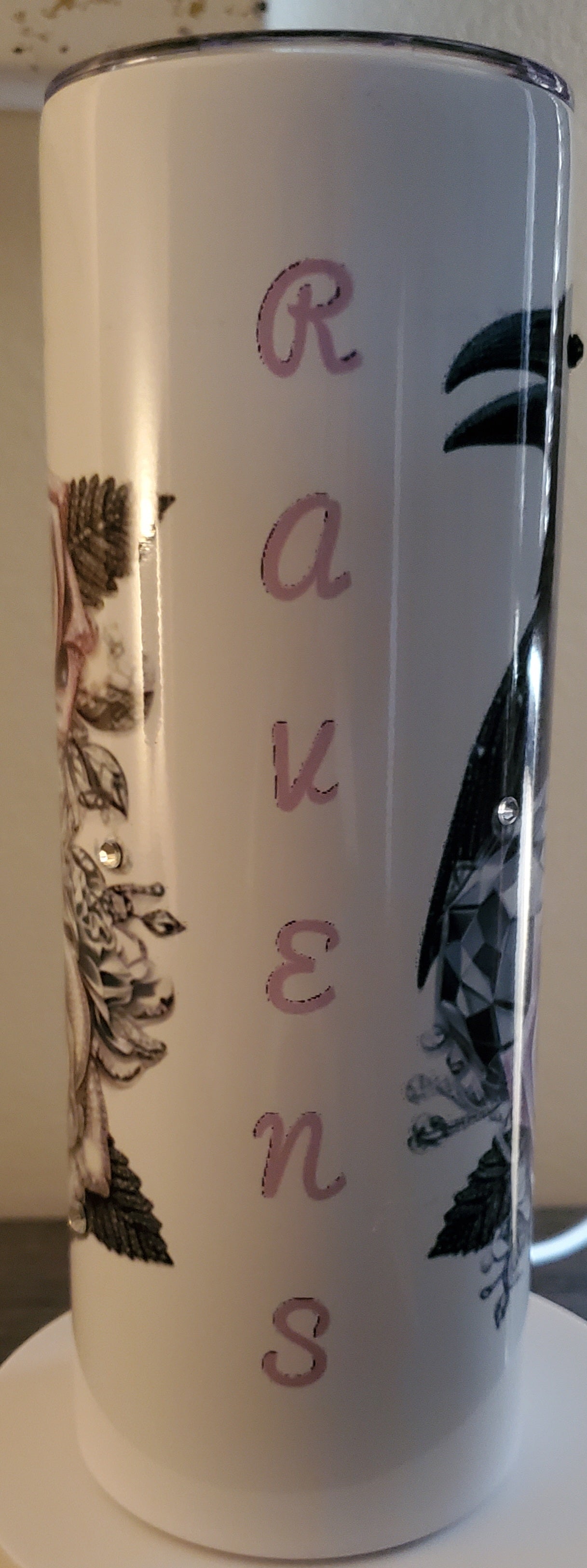 Purple Diva Bling Skinny Tumbler