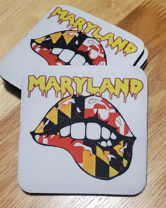 Maryland Dripping Lips Coasters