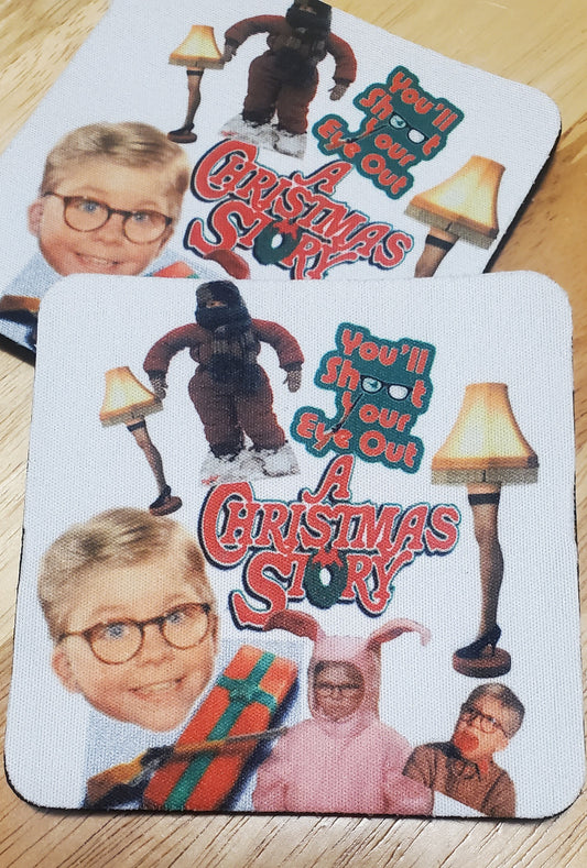 A Christmas Story Movie Novelty Coasters