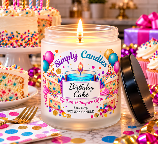 Birthday Cake Scented Candle