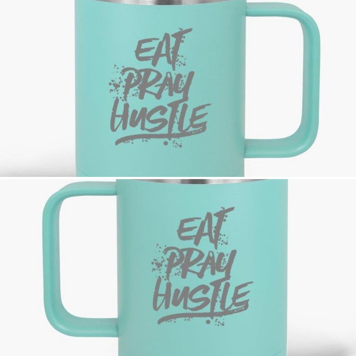 EAT PRAY HUSTLE 15 oz. Travel Mug