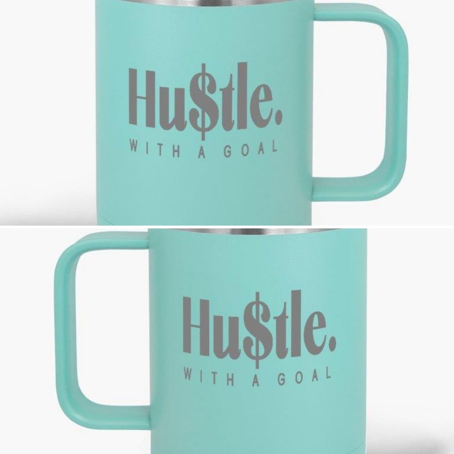 Hu$tle With a Goal 15 oz. Travel Mug