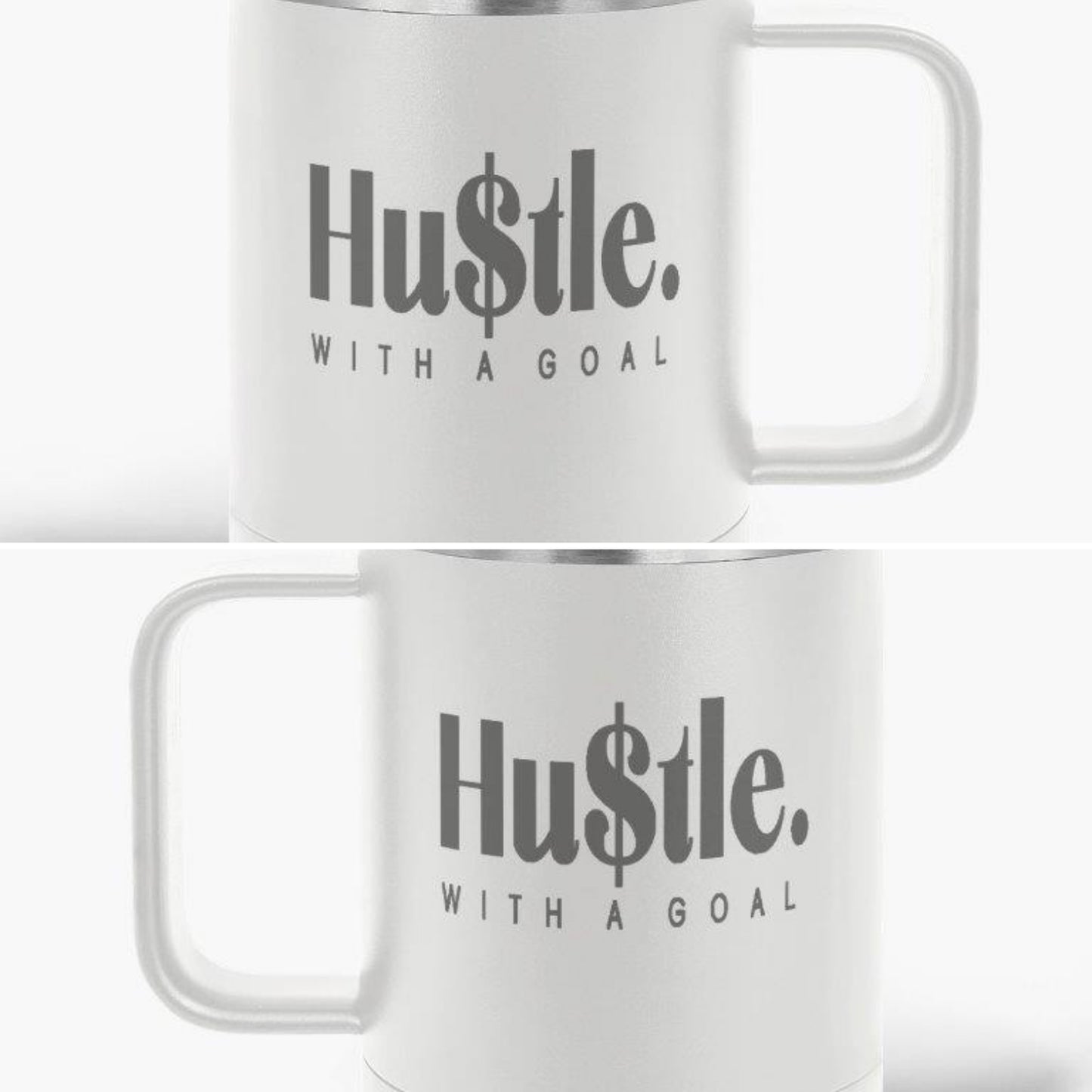 Hu$tle With a Goal 15 oz. Travel Mug