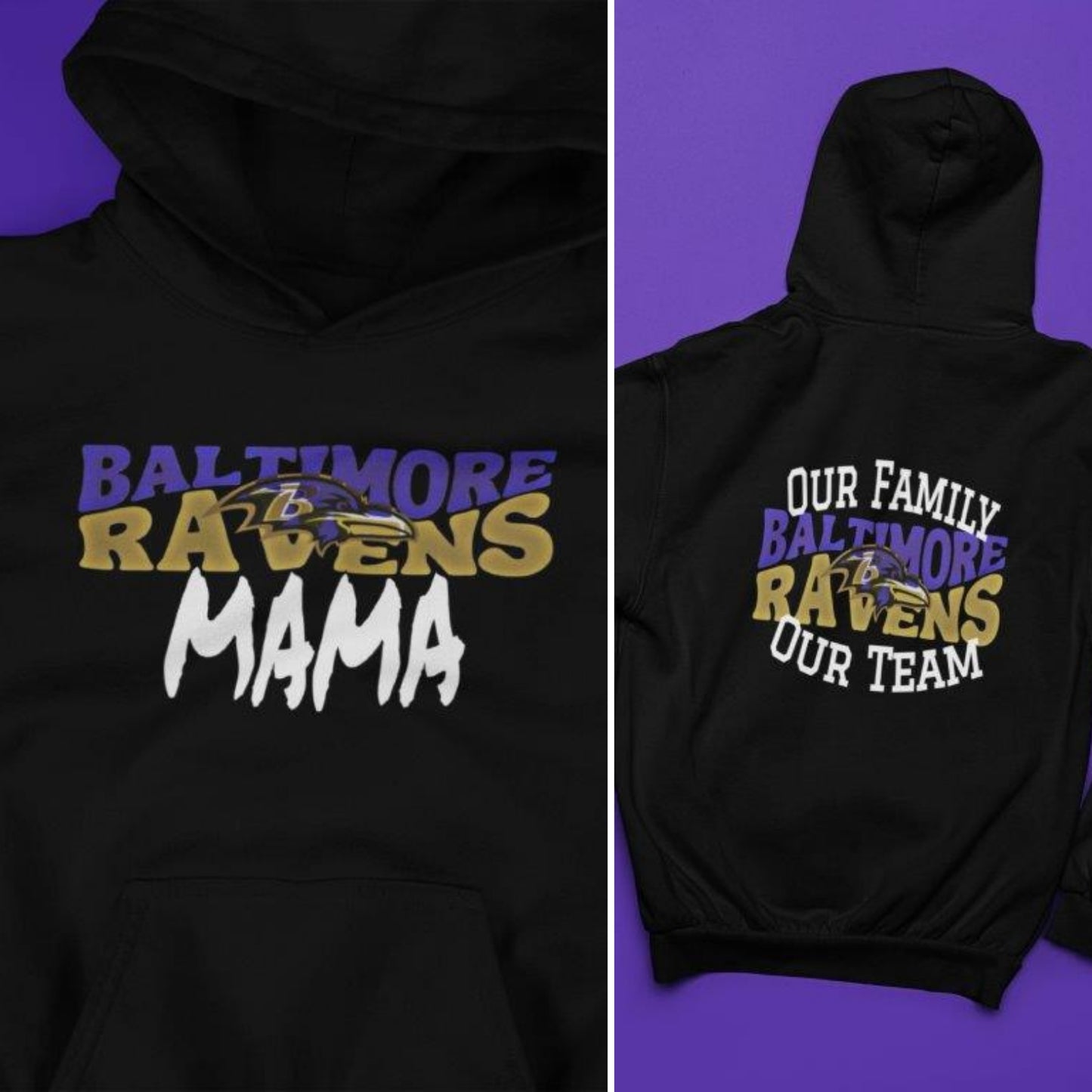 Baltimore Ravens Family Hoodies