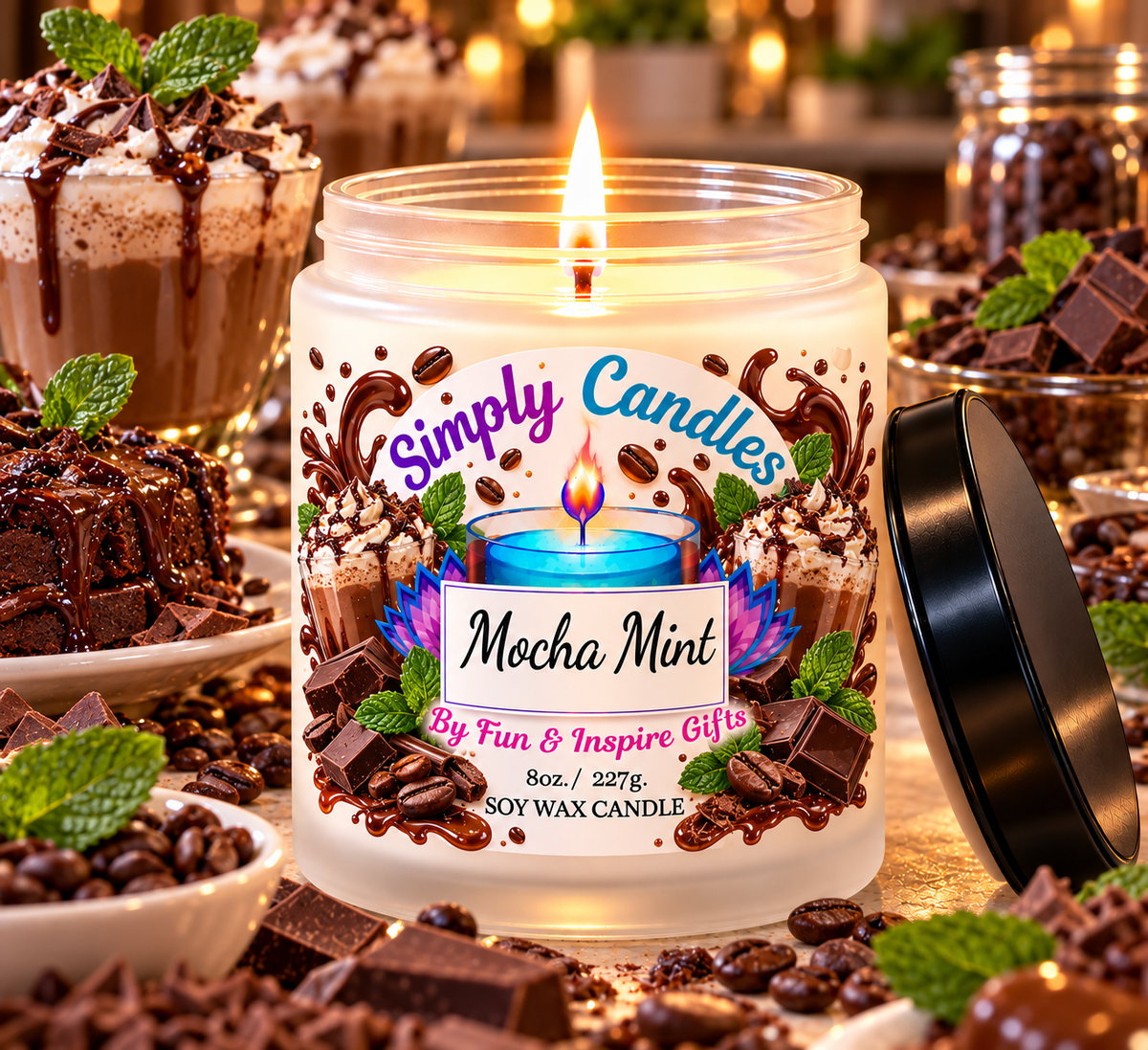 Mocha Mint Scented Candle