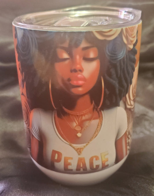 Peace Wine Tumbler