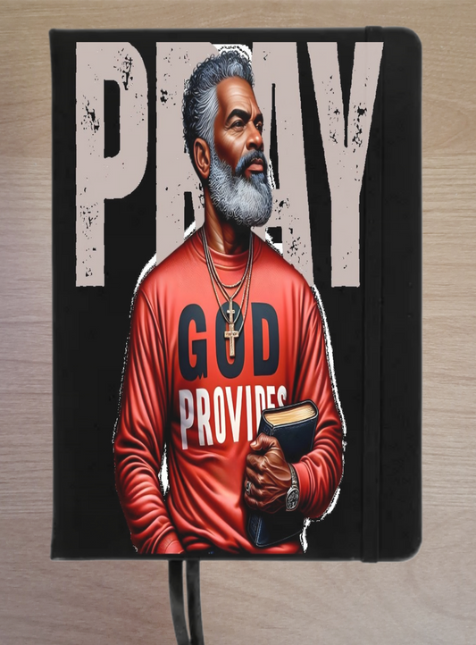 GOD Provides Men's Faux Leather Prayer Journal