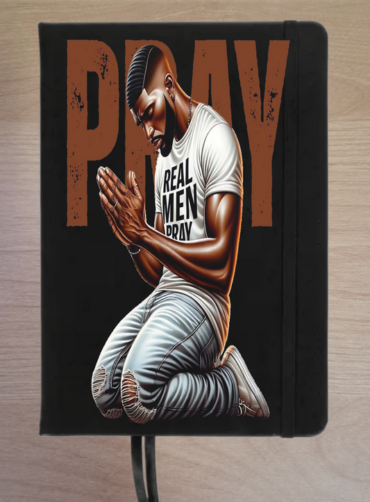 Real Men Pray Men's Faux Leather Prayer Journal