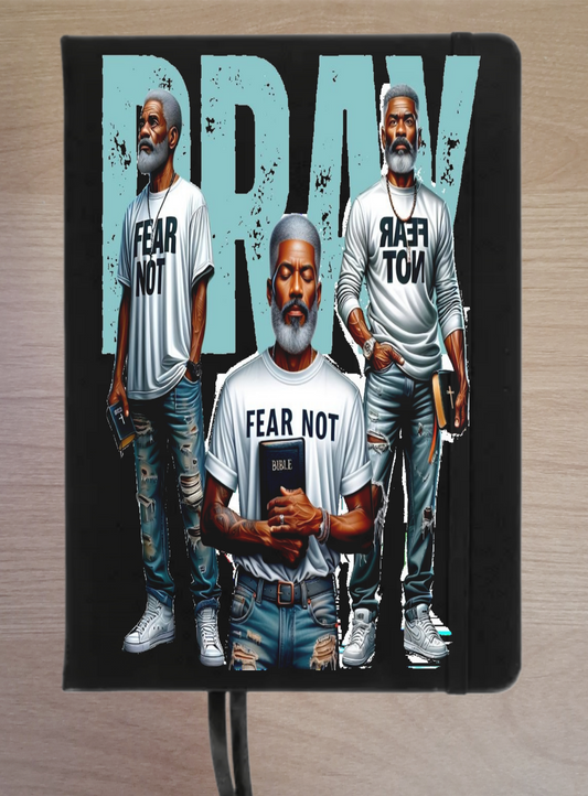 Fear Not Men's Faux Leather Prayer Journal