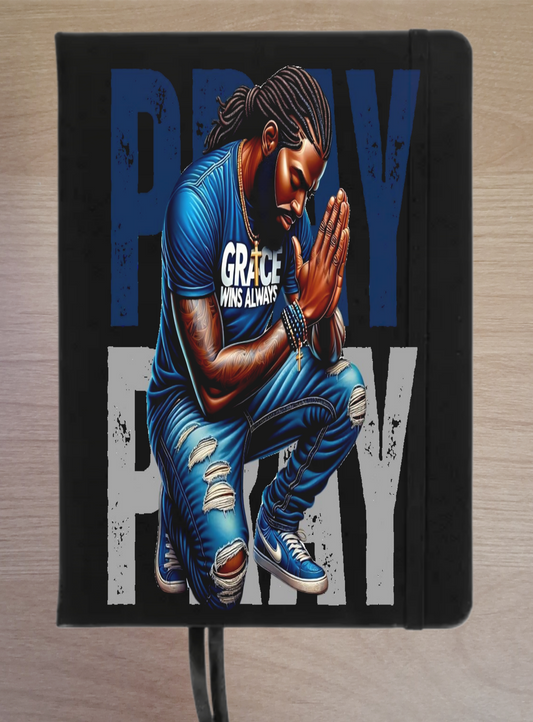 Grace Wins Always Men's Faux Leather Prayer Journal