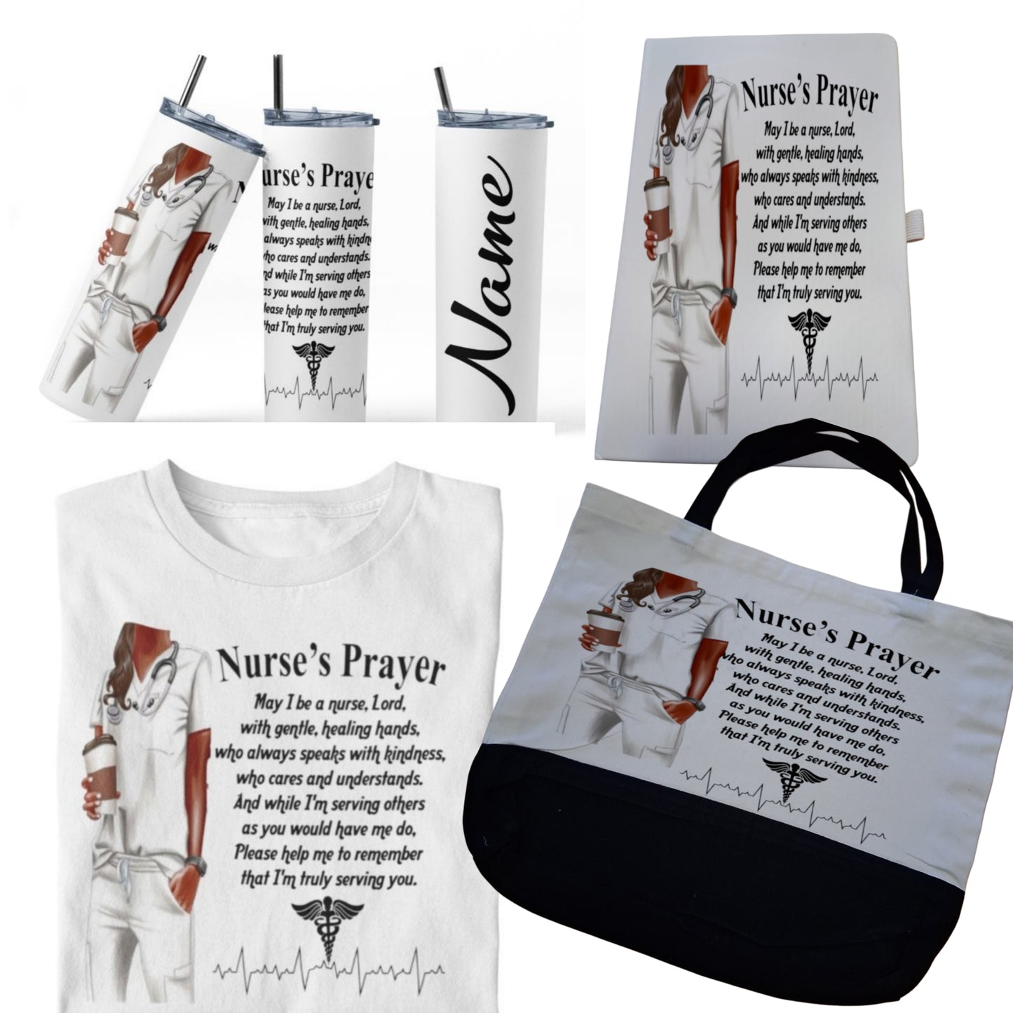 Personalized Nurse's Prayer Gift Set
