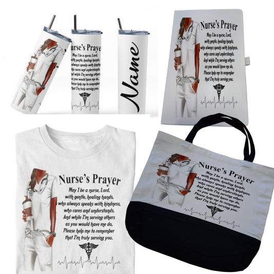 Personalized Nurse's Prayer Gift Set